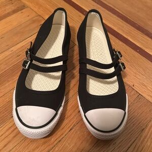 Black Converse Mary Jane’s, bought new, never worn